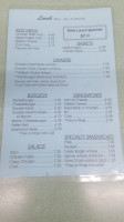 Rocket Cafe menu