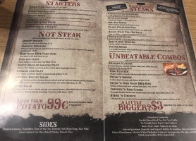 Steer 'n Stein menu