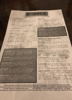 Andale Mexican Grill Cantina menu