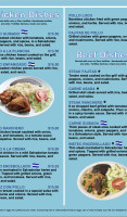 Vicky's Salvadorian menu