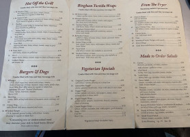 Bingham Cafe menu