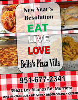 Bella's Pizza Villa food