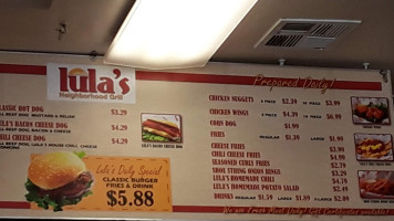 Lula's Neighborhood Grill food