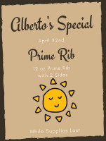 Alberto's Pub Pizza food