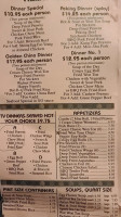 Golden China menu