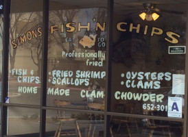 Simon's Fish Chips inside