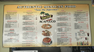 Tacos De Acapulco San Luis Obispo menu