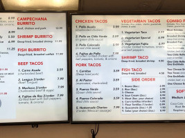 Tacos De Acapulco San Luis Obispo menu