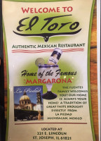 El Toro Of St. Joseph menu