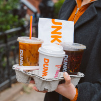 Dunkin' outside