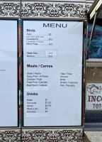 Taconhambre menu