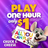 Chuck E. Cheese inside