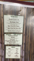 Wagon Wheel Country Cafe menu