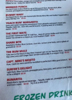 The Beach menu