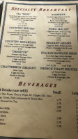 Chatter Box Cafe menu