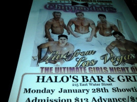 Halo's And Grill menu