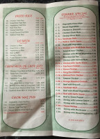 China Yee menu