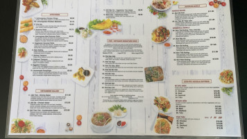 Lemongrass Vietnamese Cuisine menu