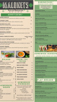 Maloney's menu