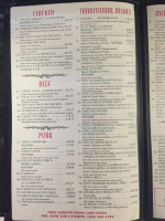 El Rosal 9 menu