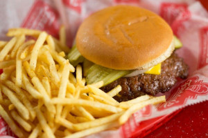 Freddy's Frozen Custard Steakburgers food