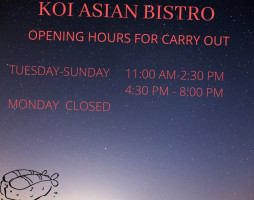 Koi Asian Bistro food