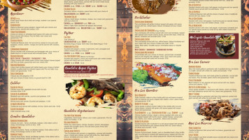 Bandidos Mexican menu