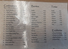 Villa's menu