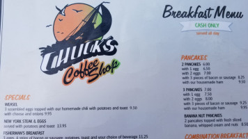 Chuck's Coffee Shop menu