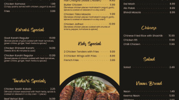 Karachi Kabab Palace menu