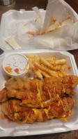 J B Fish Barbecue food