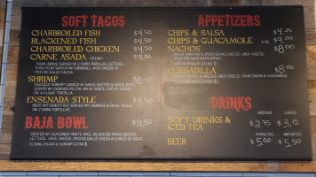 Baja Fish Tacos menu