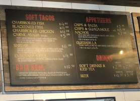 Baja Fish Tacos menu