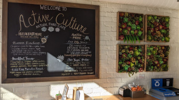 Active Culture menu