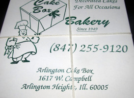 Cake Box Bakery food