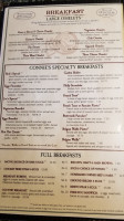 Connie's Cafe Lounge menu