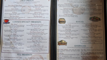 Connie's Cafe Lounge menu