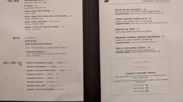 Bourbon Steak Orange County menu