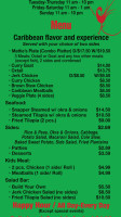 Sankofa Cafe menu