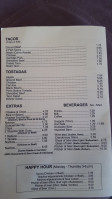 Agustin Mexican Food menu