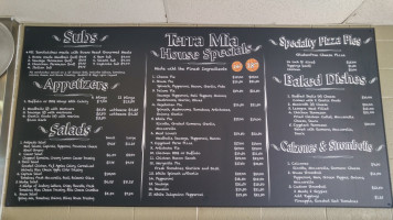 Terra Mia Pizzeria menu