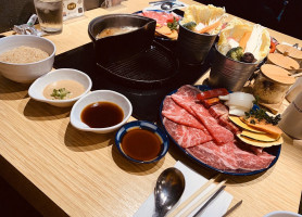 Halves Boiling Pot Grill Japanese Hotpot Shabu Yakiniku Bbq food