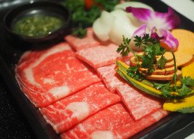 Halves Boiling Pot Grill Japanese Hotpot Shabu Yakiniku Bbq food