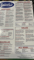 Mattingly's Sports Grill menu