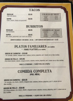 Carnitas Michoacán menu