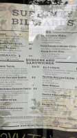 Surf City Billiards Cafe menu