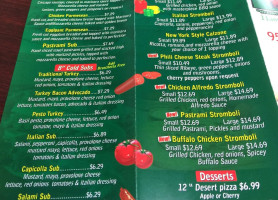 Enzo's Pizza menu