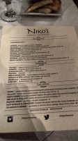 Niko's Greek Taverna menu