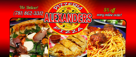 Alexander's Pizza food