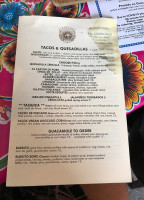 La Palapa menu